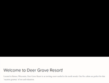 Tablet Screenshot of deergroveresort.com